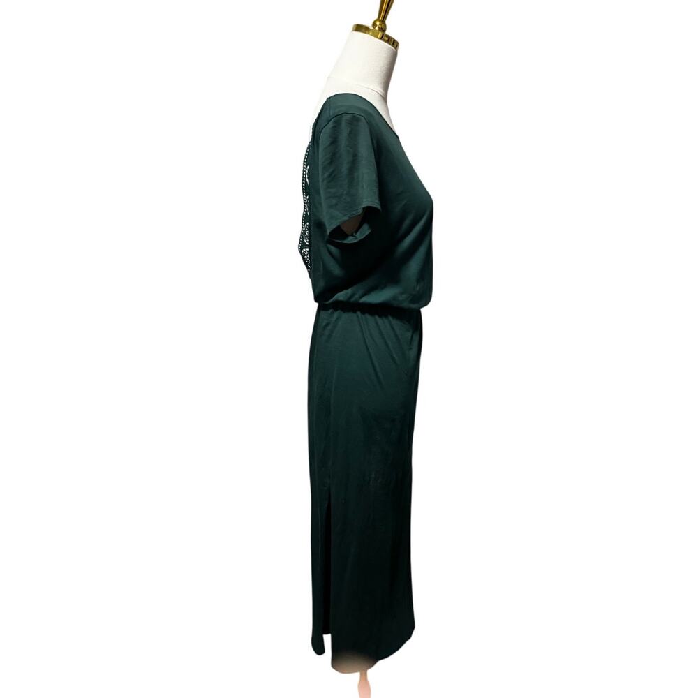 Sezane Lucille Dress, forest green, size M, 100% organic cotton, retailed $145 - Picture 4 of 7